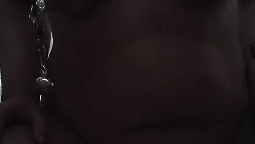 Meme uçlarıma ağırlıkla dildo binme eğitimi - ustamı memnun etmek için