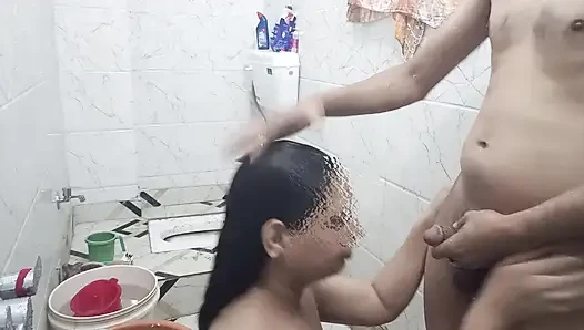 Bhabhi Ji Ne Shower Mein Mera Lund Pakad Liya  Bathroom Fuck Hindi Audio