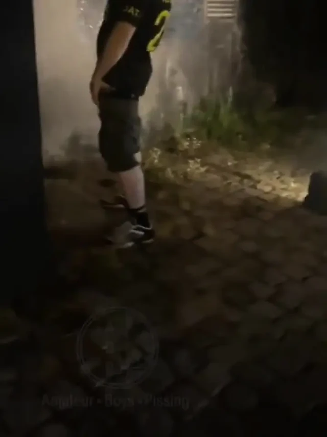 Sokakta işeyişine yardım ediyor