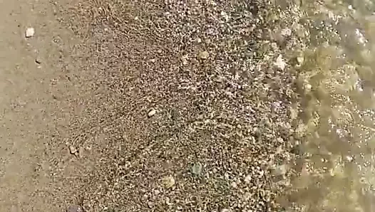 Ayaklar, yürüyüş, plaj