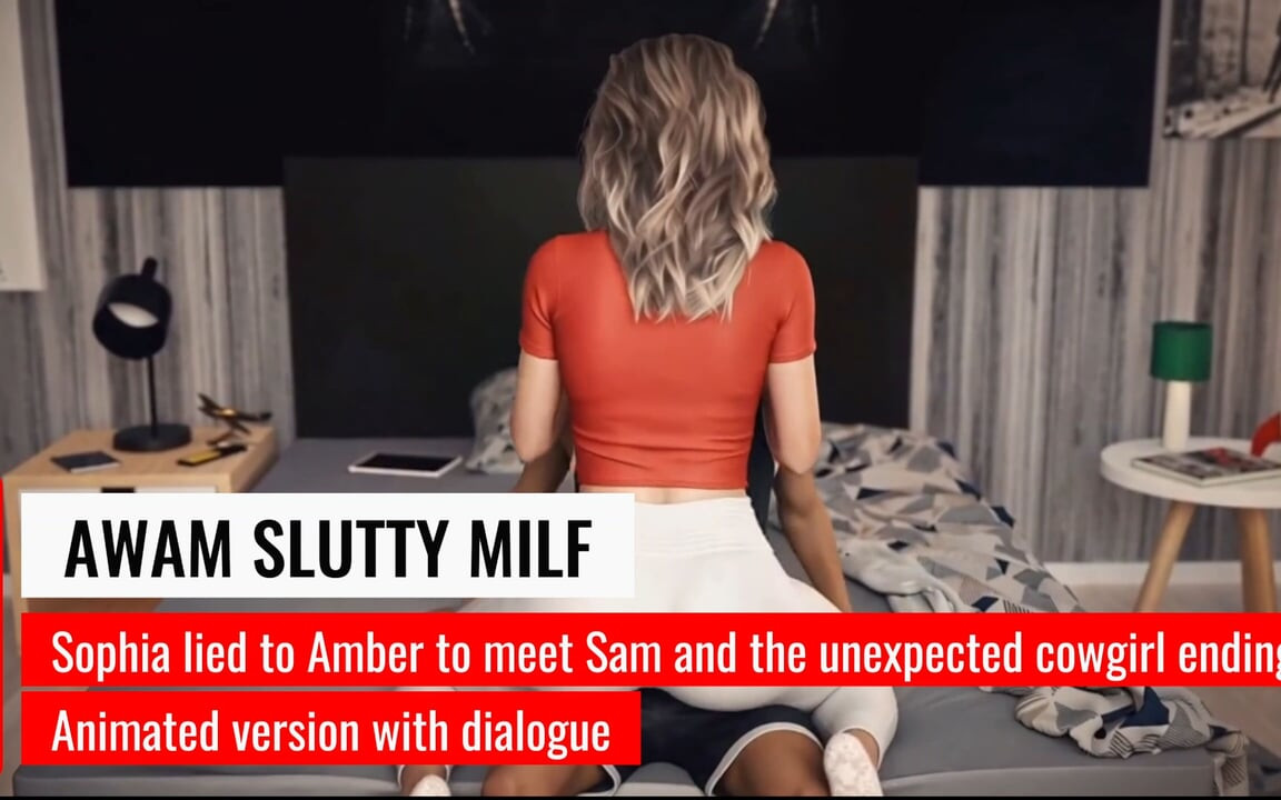 Awam sürtük orta yaşlı seksi kadın - Sophia çiftliğe gitmeden önce Sam'i bir kez hızlı bir şekilde sikme şansını yakaladı