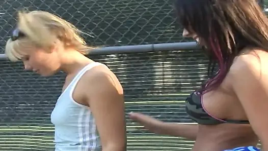 Lesbians Toys Scene-1_gorgeous Horny Lesbians Fucking with a Double Dildo