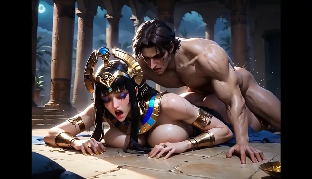 Kleopatra anime sphynx god ai tarafından sikiliyor