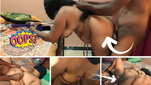 Komşumun amcasının iri güzel karısı genç oğlanla seks seviyor