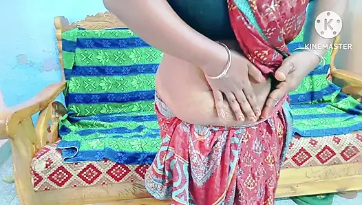Neighbour Aunty's hot navel suck with honey by desi boy - tamil dirty talk with loud moaning