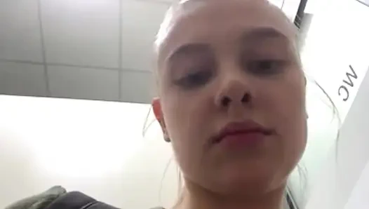 Fountain with jets in public space