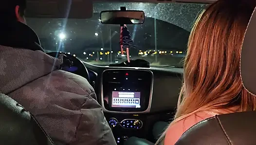 A double blowjob in my friend's car DIRTY MORBID GIRLS