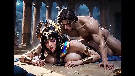 Kleopatra anime sphynx god ai tarafından sikiliyor
