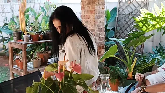 Komşumun sürtük karımla açık havada eğlencesi