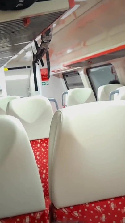 Hareketli bir trende ilk kez bir yabancı tarafından herkesin içinde sikildim