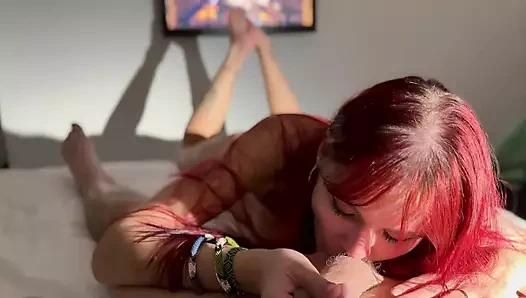 Seksi kızla otel odasında bakış açısı ateşli seks