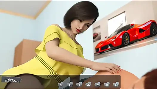 Ateşli kızlara yardım ediyor #2: Johannes giyinirken Bella'nın göğüslerini gördü