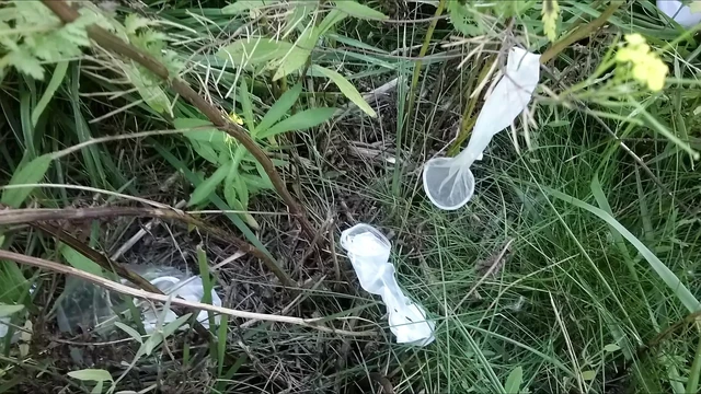 Использованные презервативы