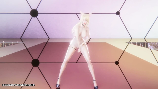 Mmd Hyo Min - Güzel Vücut Ahri Seksi Çıplak Dans League of Legends Hentai Sansürsüz 4K 60fps
