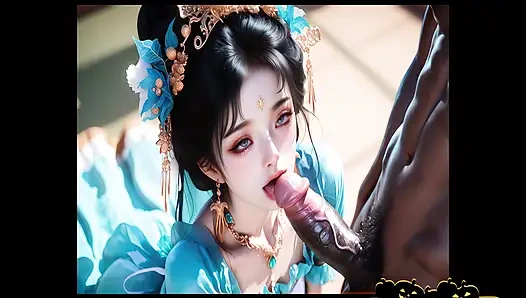 Hanfu kız nazik seks yapıyor