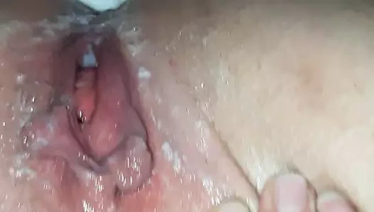 Amatör Fransız milf gets bir büyük Creampie