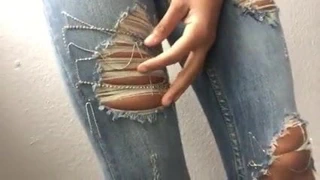 Sponsored by British gas  (Ripped jeans )