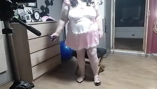 Kalın SSBBW kendini azgın gösteriyor