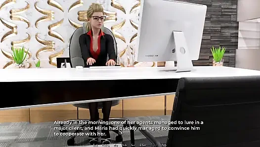 Перемещение вниз: две лесбиянки, лизание киски, многократные оргазмы в офисе, эпизод 37