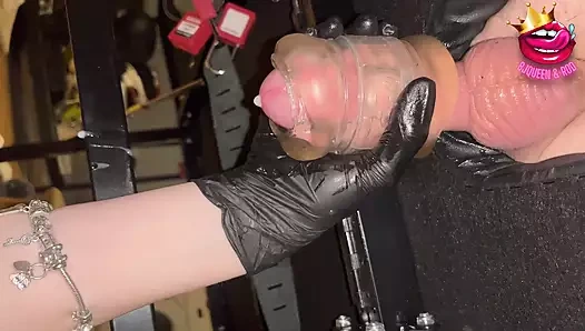 Kadın egemenliği sağım masası ve sağım sandalyesi mahvoldu orgazm boşalmaları derlemesi