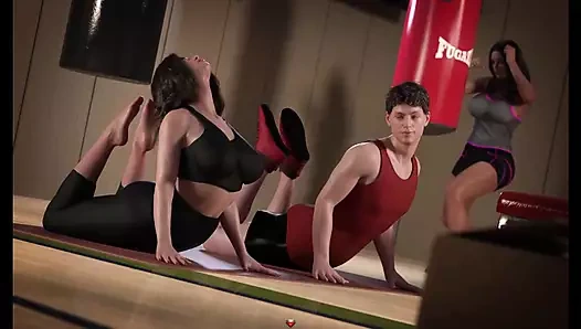 Genesis sırası: spor salonunda seksi seksi milf ile yoga yapmak. 80