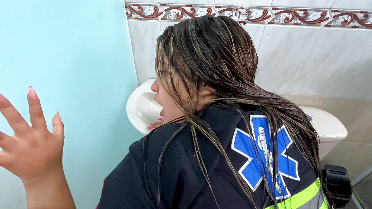 PARAMEDICS have sex in the hospital bathroom