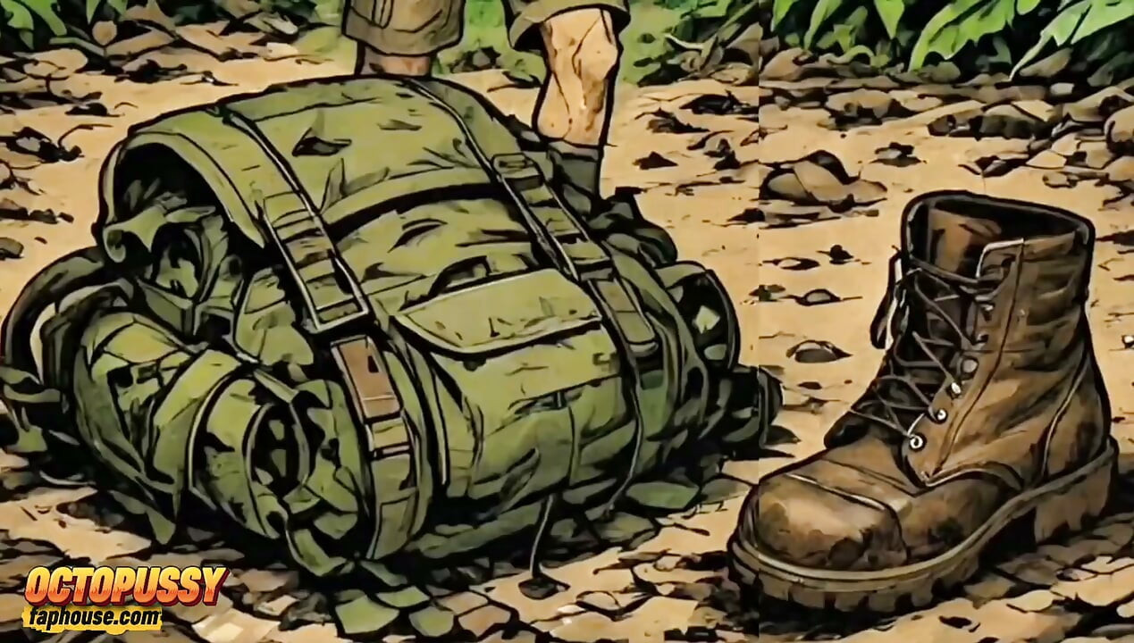 Jungle. Kocası ormanda iz ararken, zenci adam beyaz karısını sikiyor