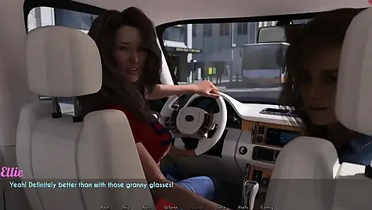 Kızlarla alışverişe gitti