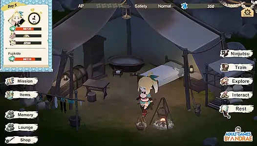 Kaç, elf ninjam! 3 boyutlu oyun bölüm 2 - Lizet'in eğitimi ve keşfi başlıyor
