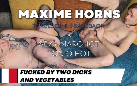 Maxime için vahşi çifte penetrasyon ve yoğun yumruk sokma - boşalmaya hazır ol