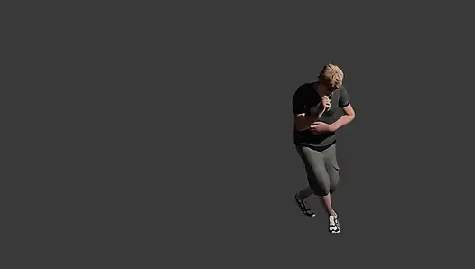Invisabel mic ile şarkı söyleyen bir adam