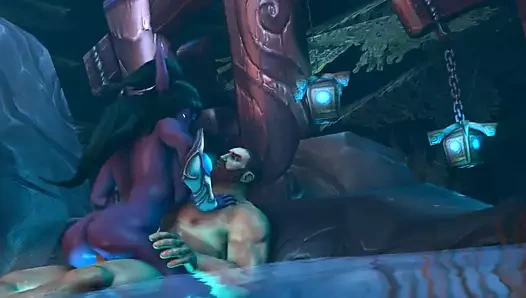 Bir havuzda sürme gece elf