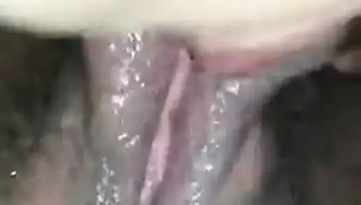 Asya eş ve kedi pompa