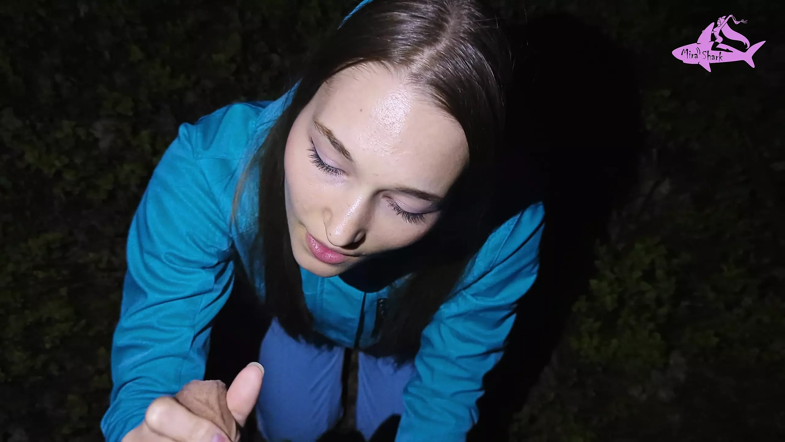 Beautiful girl got lost in the forest and I showed her the way, but in return...