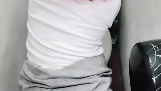 Fucked in a public bathroom