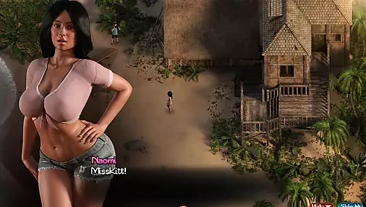 Nadia'nın hazinesi - bölüm 4 - misskitty2k'nin halka açık plajında seks