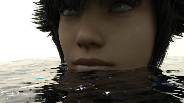 Dev kadın yüzücü yalıyor