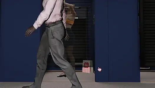 Sapık yapımcı 6: cliair'in soyunma odası dildoya binme orgazmı