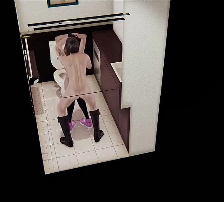 Hentai - seksi kız umumi tuvalette sikişmek için büyük yaraklı bir adamla tanışıyor