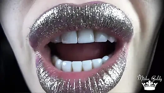 Büyük parlak dudaklarım için pop: boşalma geri sayım!