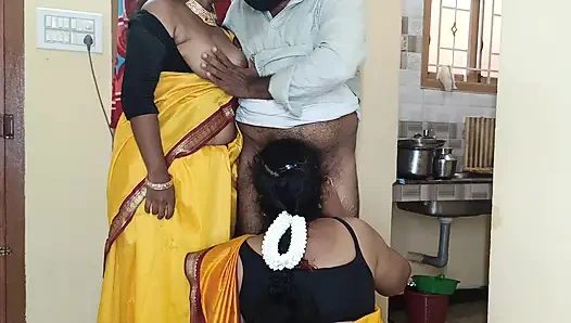 Ateşli üçlü grup seks