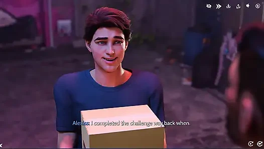 Şarap ve flörtten sonra Gabby Alexis'i Sue'dan vip striptiz ve tutkulu seks için gece kulübünün özel odasına çekiyor