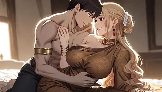 Büyük memeli üvey anne oğluyla seks yapıyor