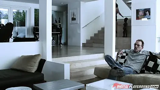 Digitalplayground - Jennifer White ve Riley Steele amından götüne yalıyor