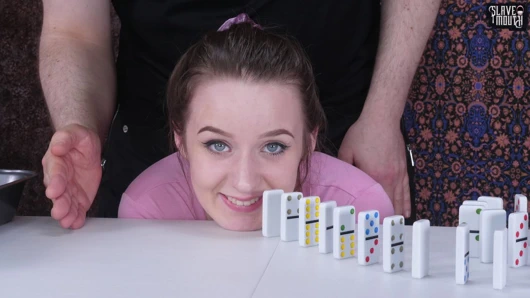 Yüz tokat ve eşek yeme ile domino yüz lanet domino