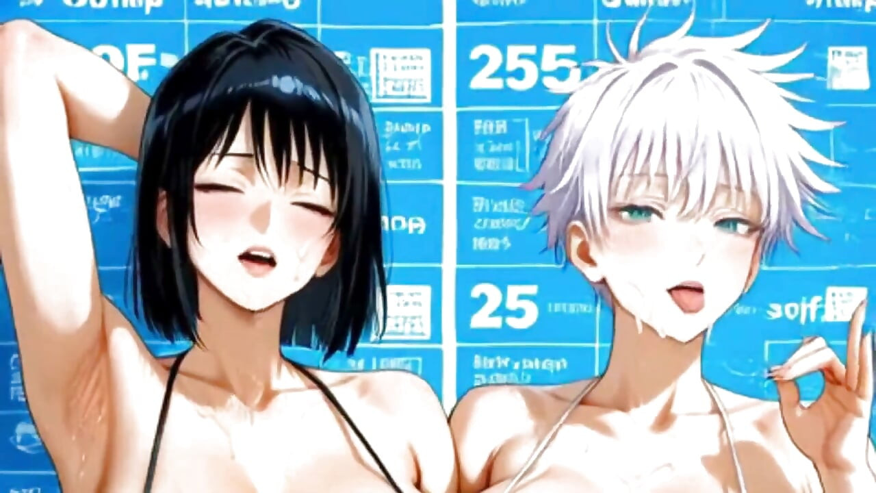 Büyük memeli, büyük götlü kızların yoğun cinsel eylemde olduğu derleme. waifu hentai animasyonu.