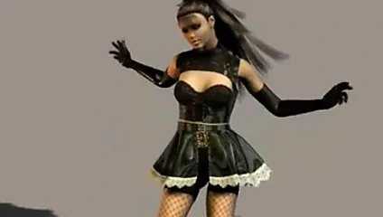 3d Fransız hizmetçi sıkı külot alay