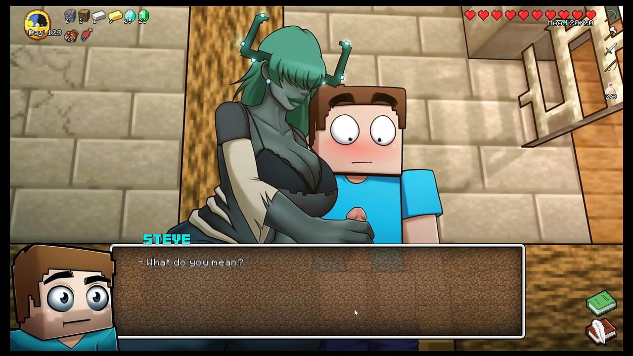 Hornycraft Minecraft parodisi hentai oyunu porno oyunu ep.37 dev gardiyan yüzüne boşalana kadar küçük yarağımı öpüyor