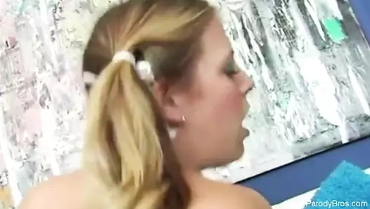 Parodi hottie çarptım sert kadar o orgazm sadece için hissetmek