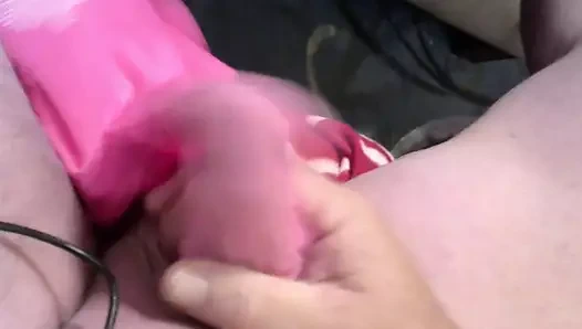 Step Daus panties, jerk and cum in gusset.